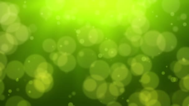 Green Bokeh Dot Contexte — Video