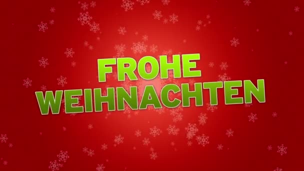 Merry christmas (in het Duits) — Stockvideo