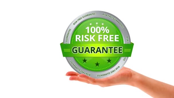 Risk free guarantee — Stock Video