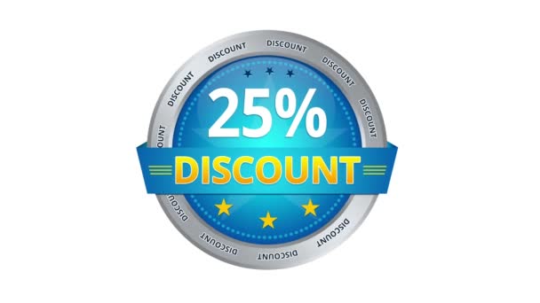 25 percent Discount — Stock Video