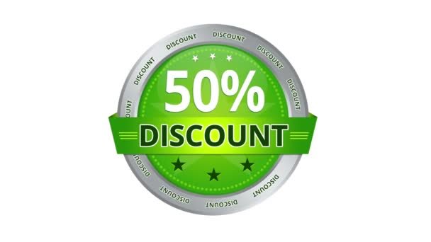 50 percent Discount — Stock Video