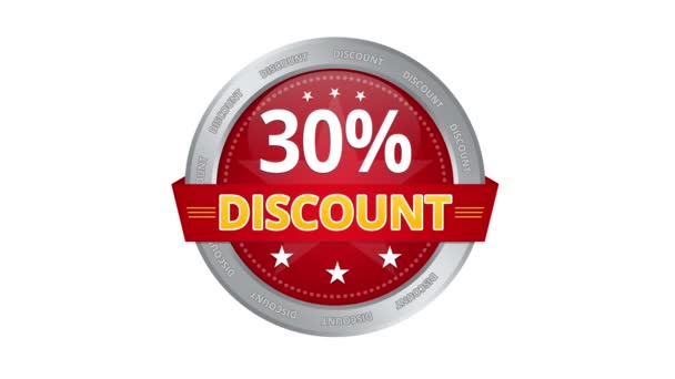 30% di sconto — Video Stock