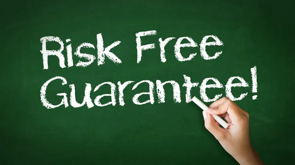 Risk Free Guarantee Chalk Illustration — Stock Photo, Image