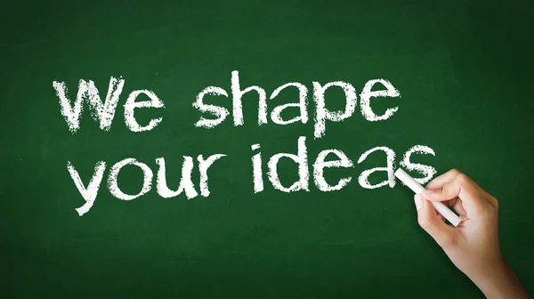 We Shape Your Ideas Chalk Illustration — Stock Photo, Image
