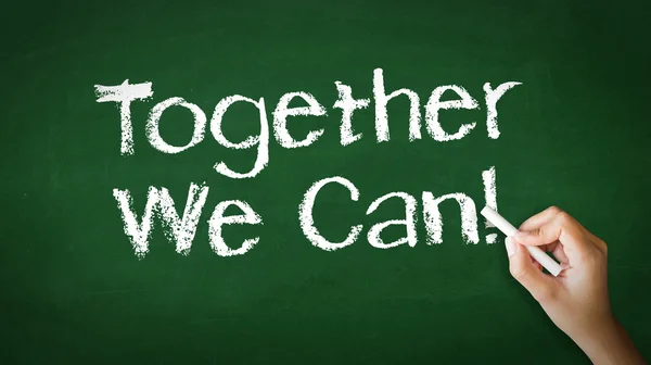 Together We Can Chalk Illustration — Stock Photo, Image