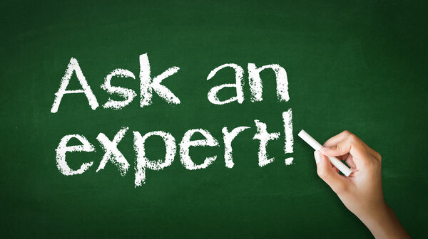 Ask an Expert Chalk Illustration