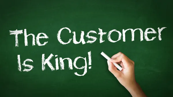 Customer is king Chalk Illustration — Stock Photo, Image