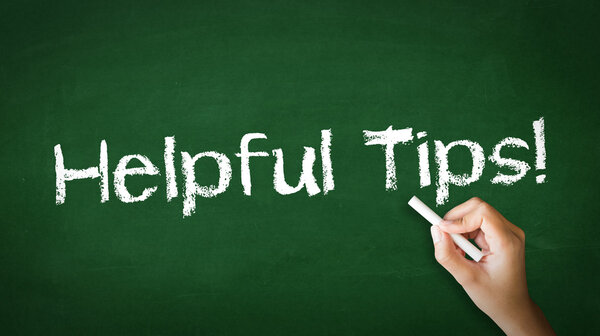 Helpful Tips Chalk Illustration