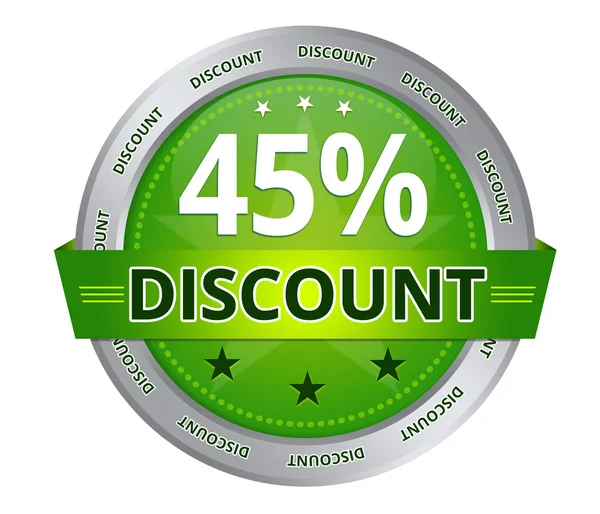 45 percent Discount — Stock Photo, Image