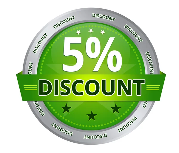 5 percent Discount — Stock Photo, Image