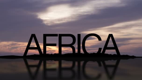Zeitraffer bei Sonnenuntergang in Afrika — Stockvideo