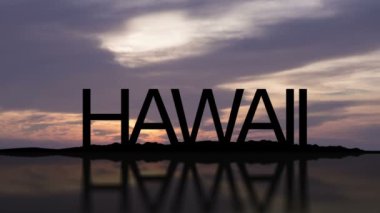 Hawaii günbatımı timelapse