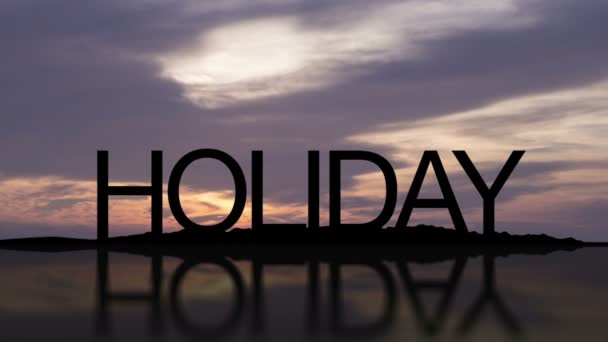 Holiday Sunset Timelapse — Stock Video