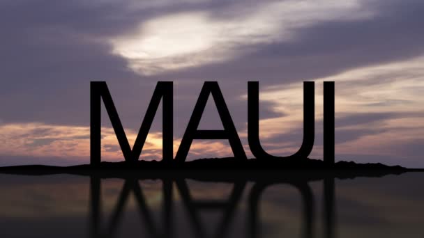 Maui Sunset — стокове відео