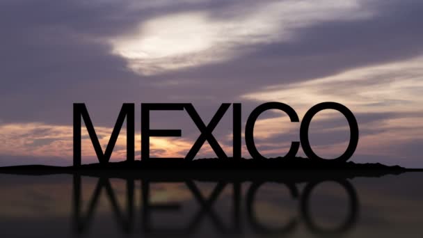 Zeitraffer bei Sonnenuntergang in Mexiko — Stockvideo
