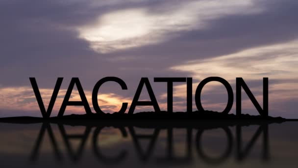 Vacation Sunset Timelapse — Stock Video