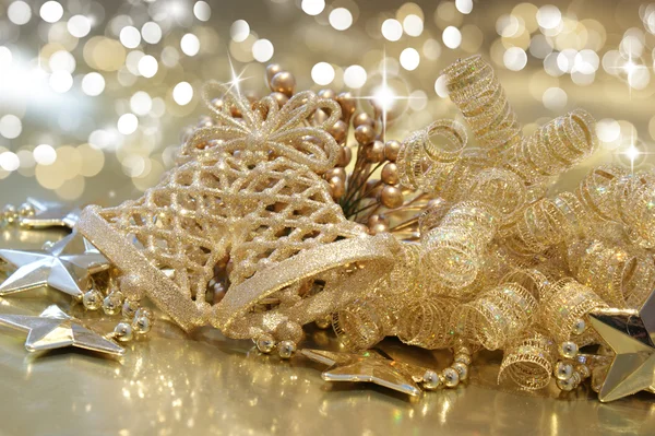 Gold Weihnachten Hintergrund — Stockfoto