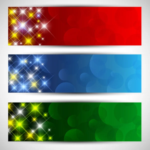 Christmas starry banners — Stock Photo, Image