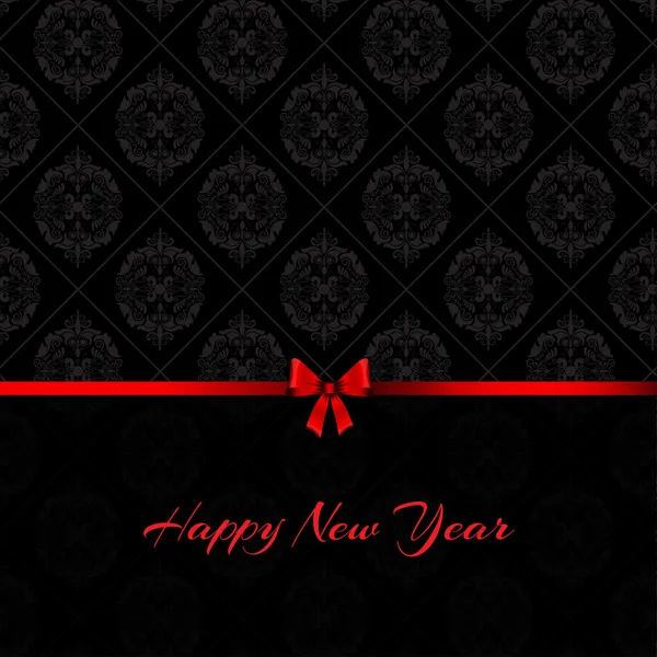 Damask happy new year background — Stock Photo, Image