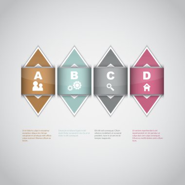 Modern infographics seçenekleri tasarım arka plan
