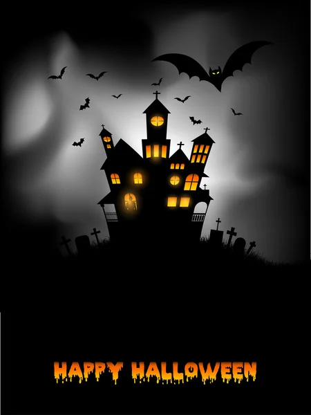 Haunted house Halloween background — Stok fotoğraf