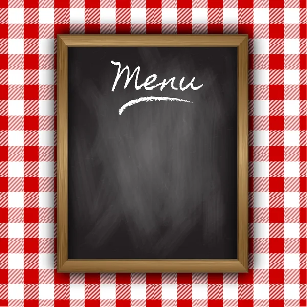 Conception de menu tableau noir — Photo