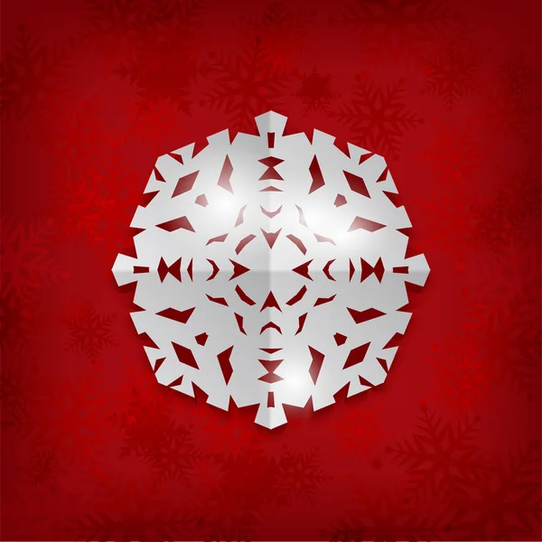 Christmas paper snowflake — Stock Photo, Image