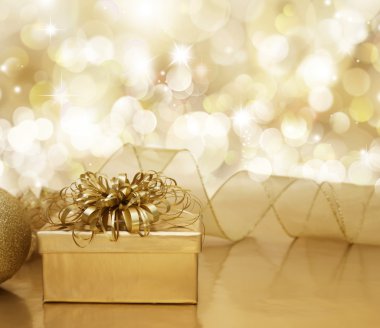 Altın christmas arka plan