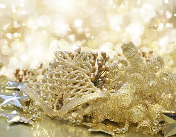 Gold Weihnachten Hintergrund — Stockfoto