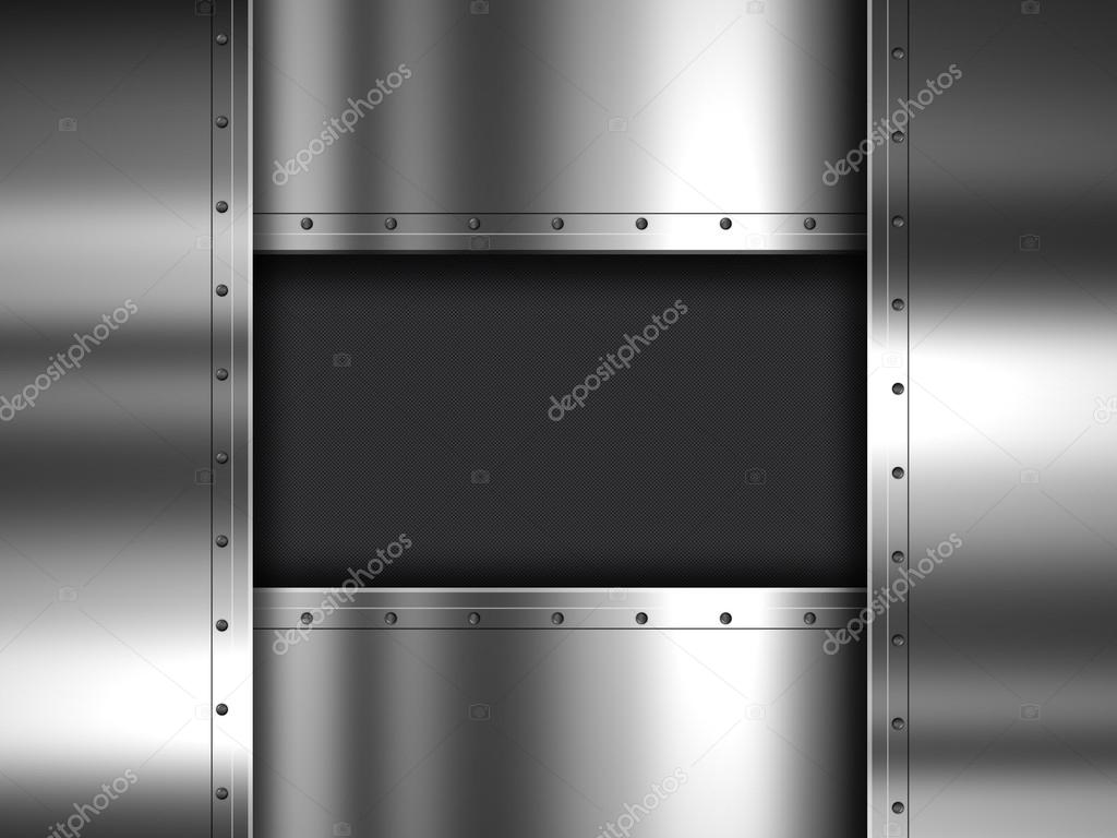 Metal and carbon fibre background