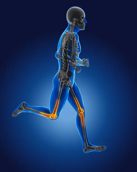 3D-lopende medische man — Stockfoto