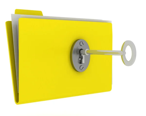 Secure data folder — Stock Photo, Image