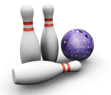 Bowling skittles ve topu