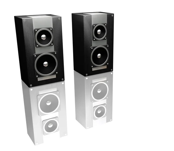 Black speakers — Stock Photo, Image