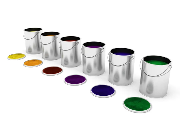 Paint cans — Stock Photo, Image