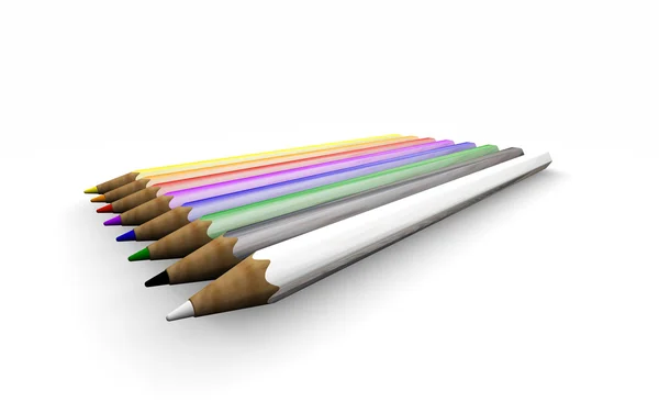 Coloured pencils — Stock Photo, Image