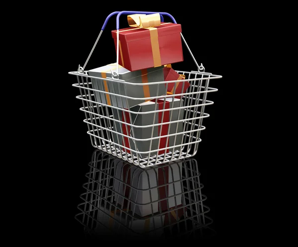 Shopping natalizio — Foto Stock