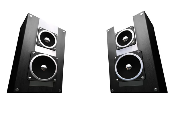 Black speakers — Stock Photo, Image