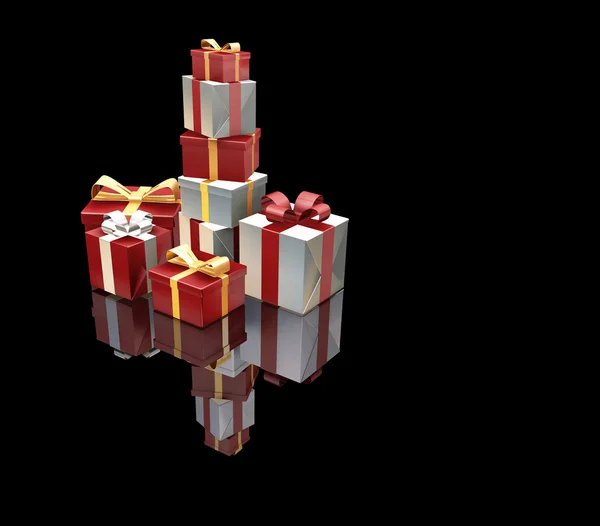 Stack of gifts — Stock Photo, Image