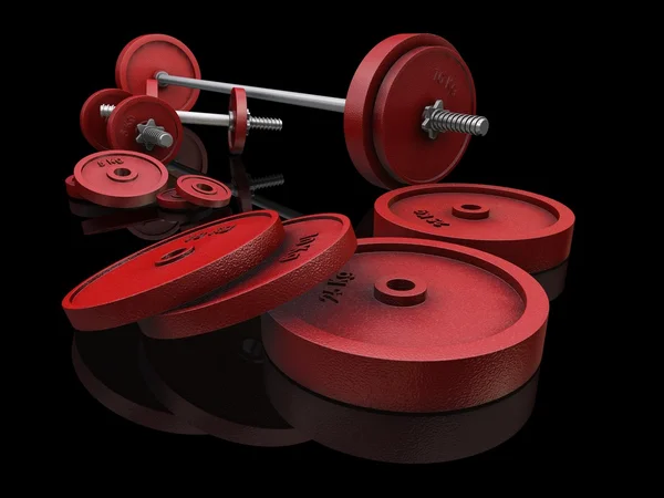 3D render of weights — Stock Photo, Image