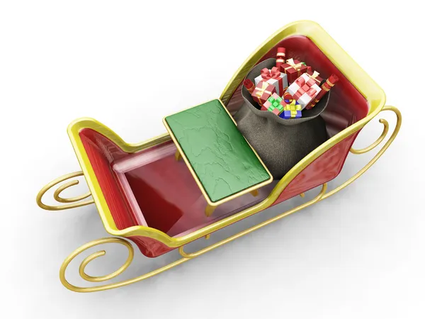 Santas sleigh — Stock Photo, Image