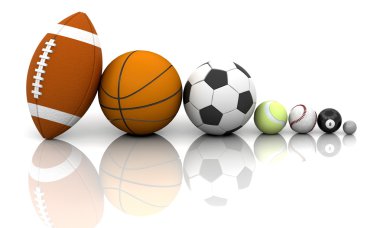 Sports balls clipart