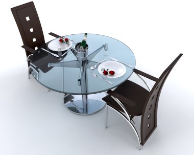 romantik bir akşam yemeği