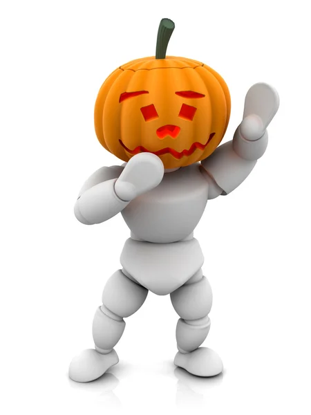 Pumpkin man — Stock Photo, Image