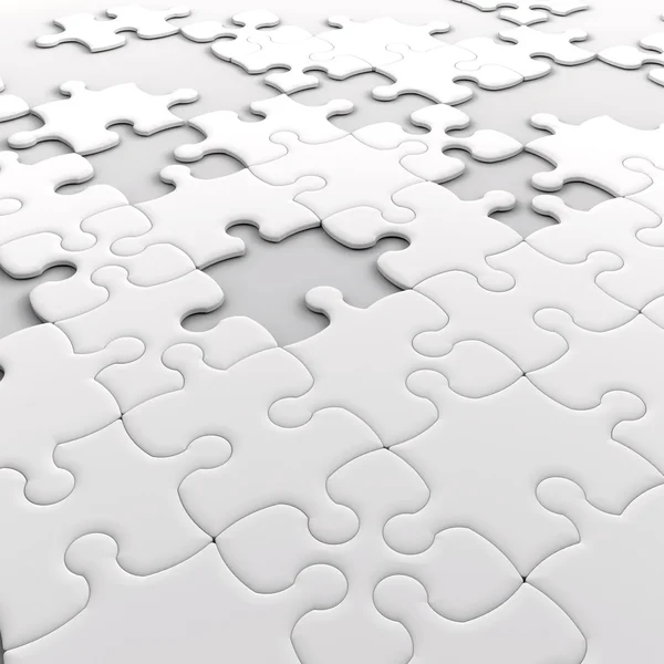 Puzzel met legpuzzel — Stockfoto