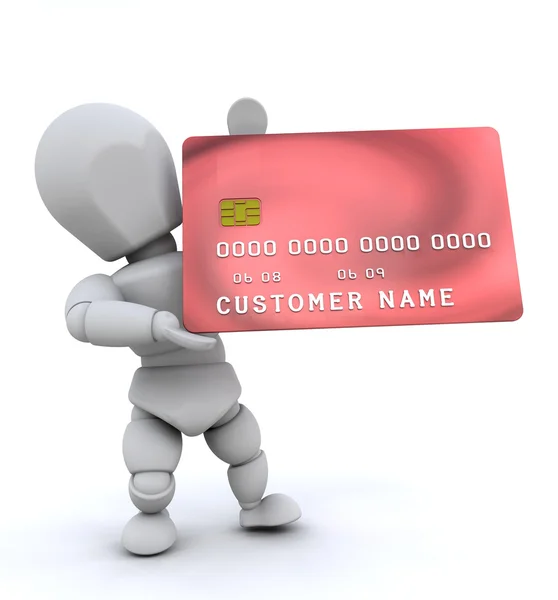 Person with credit card — Stock Photo, Image