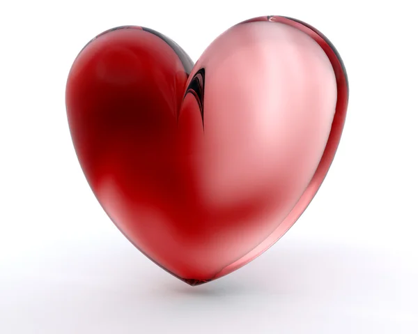 Стеклянное сердце — стоковое фото