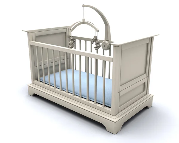 Kinderbed voor babyjongen — Stockfoto