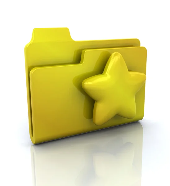 Icon for favourites folder — Stock Photo, Image