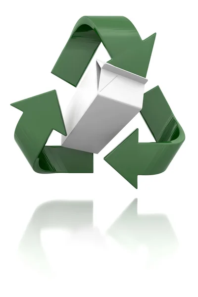 Ανακύκλωση σημάδι — Φωτογραφία Αρχείου
